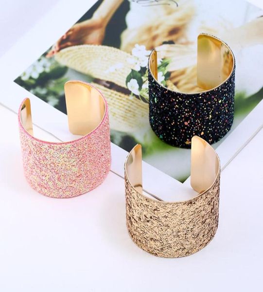 whole fashion ins luxury designer geometric glittering sequins adjustable open cuff bangle bracelet for woman4521381, Black
whole fashion ins luxury designer geometric glittering sequins adjustable open cuff bangle bracelet for woman4521381, Black