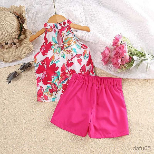 clothing sets 2023 girls summer suit hanging neck sleeveless printed and solid color button decorated shorts cool and cute r230815, White
clothing sets 2023 girls summer suit hanging neck sleeveless printed and solid color button decorated shorts cool and cute r230815, White