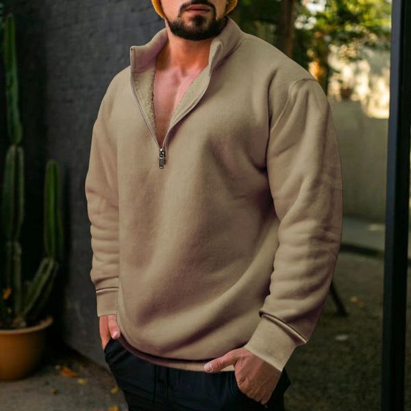 mens hoodies sweatshirts fleece sweatshirt men casual loose zipper stand collar long sleeve autumn fashion pure color wool pullover 230815, Black
mens hoodies sweatshirts fleece sweatshirt men casual loose zipper stand collar long sleeve autumn fashion pure color wool pullover 230815, Black