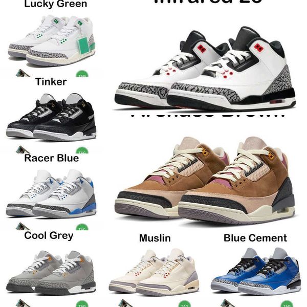 3s jumpman mens basketball shoes black cement cardinal red pine green racer blue cool grey georgetown medium royal tinker trainers
3s jumpman mens basketball shoes black cement cardinal red pine green racer blue cool grey georgetown medium royal tinker trainers