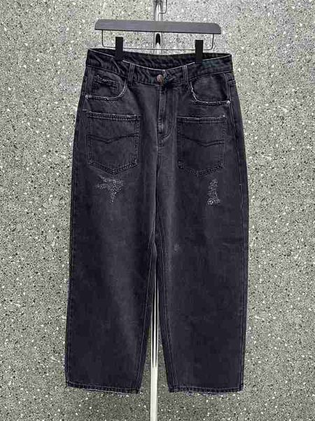 womens jeans designer the correct version of paris b heavy industry's washed, worn out jean with front pockets for men and women loose, Blue
womens jeans designer the correct version of paris b heavy industry's washed, worn out jean with front pockets for men and women loose, Blue