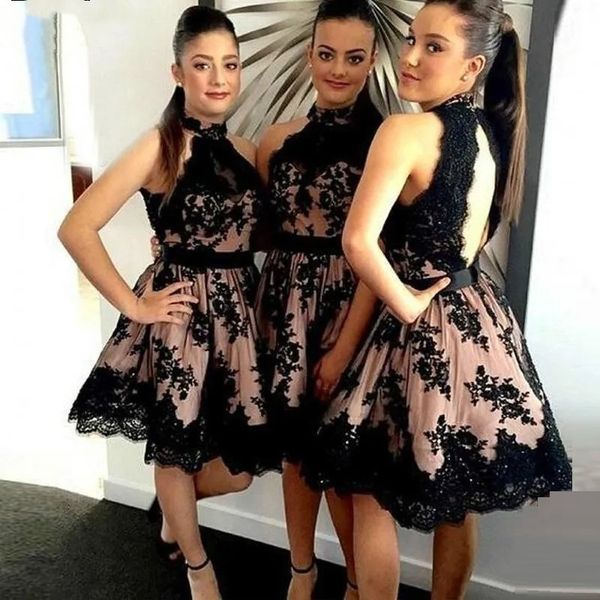 black lace short bridesmaid dresses cocktail party dresses homecoming gowns graduation women prom plus size formal dresses, White;pink
black lace short bridesmaid dresses cocktail party dresses homecoming gowns graduation women prom plus size formal dresses, White;pink