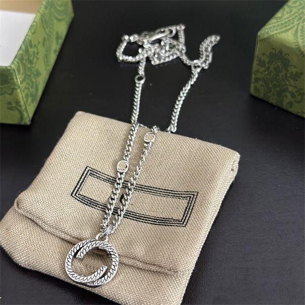 designer pendant necklaces double letter g logo chains necklaces luxury women fashion jewelry metal ggity silvery necklace gift 431, Silver
designer pendant necklaces double letter g logo chains necklaces luxury women fashion jewelry metal ggity silvery necklace gift 431, Silver