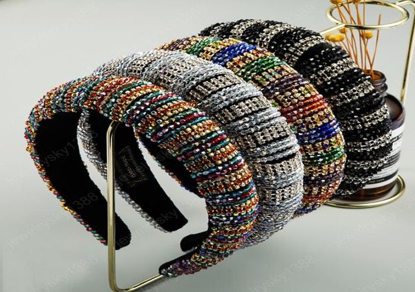 full multi color crystal thick sponge headband for woman luxury colorful rhinestone paded hair hoop bridal wedding headpieces7649258, Silver
full multi color crystal thick sponge headband for woman luxury colorful rhinestone paded hair hoop bridal wedding headpieces7649258, Silver