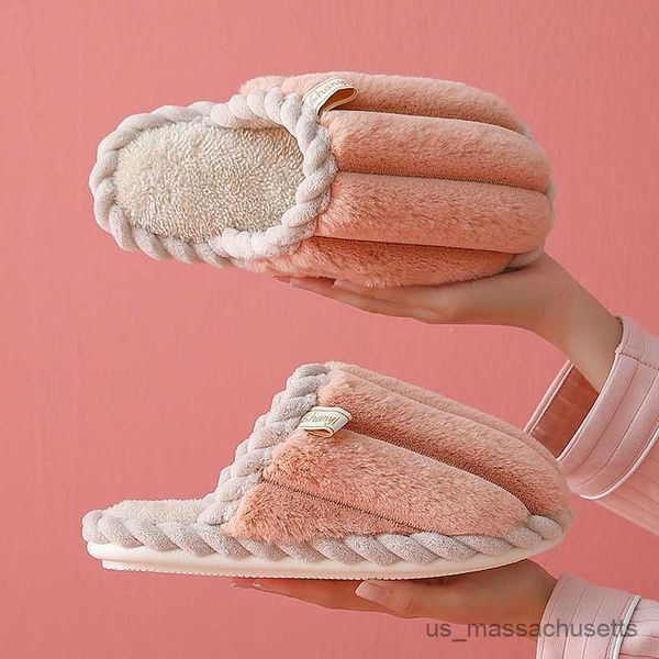slipper cotton slippers women winter home non-slip warmth thick-soled mute cute plush cotton slippers men r230815, Black;grey
slipper cotton slippers women winter home non-slip warmth thick-soled mute cute plush cotton slippers men r230815, Black;grey