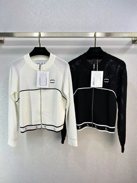 new designer fashion trend slimming knitwear women's early fall new double c letter logo black and white knitted long-sleeved shirt
new designer fashion trend slimming knitwear women's early fall new double c letter logo black and white knitted long-sleeved shirt