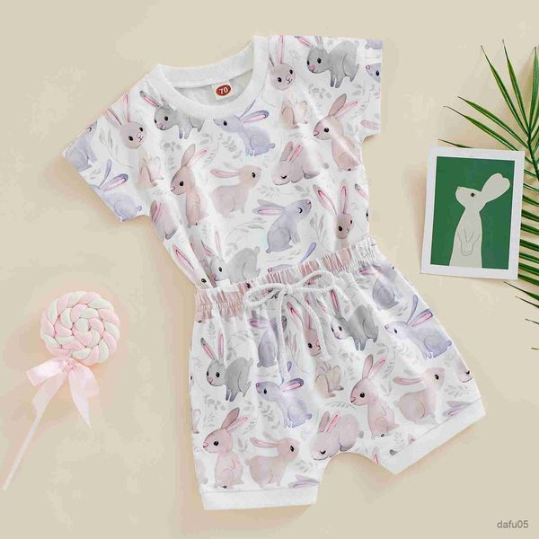 clothing sets 0-3y baby girls boys clothing sets short sleeve rabbit print romper drawstring shorts 2pcs r230815, White
clothing sets 0-3y baby girls boys clothing sets short sleeve rabbit print romper drawstring shorts 2pcs r230815, White