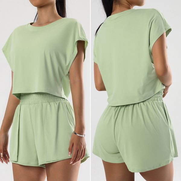 two piece designer tracksuit women loose yoga set gym sports sets quick drying women tracksuits raglan sleeve shirts pocket shorts strength
two piece designer tracksuit women loose yoga set gym sports sets quick drying women tracksuits raglan sleeve shirts pocket shorts strength