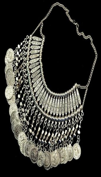 bohemia vintage style golden silver zamac jewelry handcraft carving metal coin fringe statement necklace9653693
bohemia vintage style golden silver zamac jewelry handcraft carving metal coin fringe statement necklace9653693