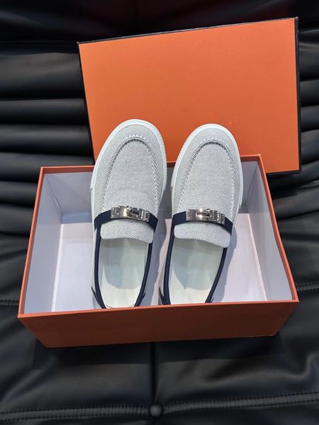 23s luxury designer men casual shoes loafer game slip-on sneaker canvas and calfskin sliver kelly buckle outdoor flat comfort loafers round, Black
23s luxury designer men casual shoes loafer game slip-on sneaker canvas and calfskin sliver kelly buckle outdoor flat comfort loafers round, Black
