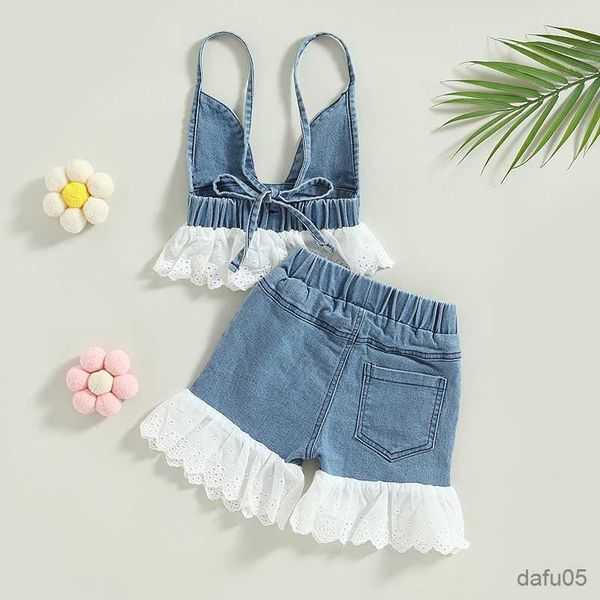 clothing sets baby girls summer clothes sets 2023 new children sleeveless tie-up tank trim shorts kids denim outfits r230815, White
clothing sets baby girls summer clothes sets 2023 new children sleeveless tie-up tank trim shorts kids denim outfits r230815, White