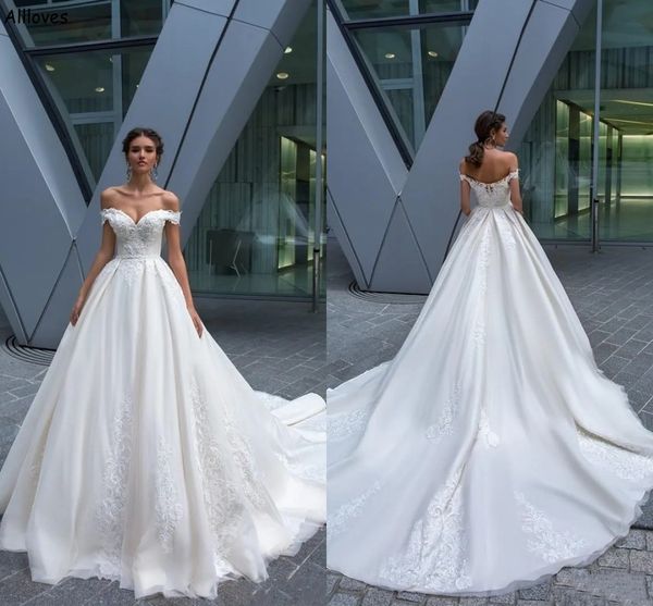 off the shoulder a line wedding dresses modern white satin boho reception party gowns for bride lace appliqued court train plus size vestido
off the shoulder a line wedding dresses modern white satin boho reception party gowns for bride lace appliqued court train plus size vestido