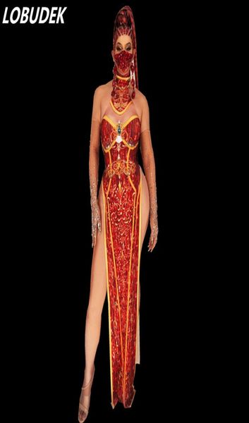 red vintage printed rhines halter long dress stage wear high slit backless red cheongsam singer dancer prom celebration evening party perfor, Black;red
red vintage printed rhines halter long dress stage wear high slit backless red cheongsam singer dancer prom celebration evening party perfor, Black;red