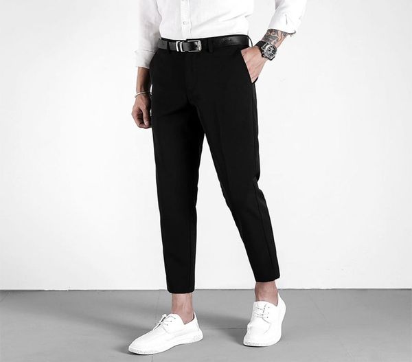 business suit trousers men039s solid color slim and delicate nine point pants men039s clothing autumn office casual suit pan4725922, White;black
business suit trousers men039s solid color slim and delicate nine point pants men039s clothing autumn office casual suit pan4725922, White;black