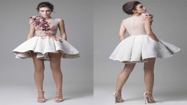 2018 new krikor jabotian lace prom dresses o neck cap sleeves ruched flowers white short mini evening party dresses with pockets8122974, Black
2018 new krikor jabotian lace prom dresses o neck cap sleeves ruched flowers white short mini evening party dresses with pockets8122974, Black
