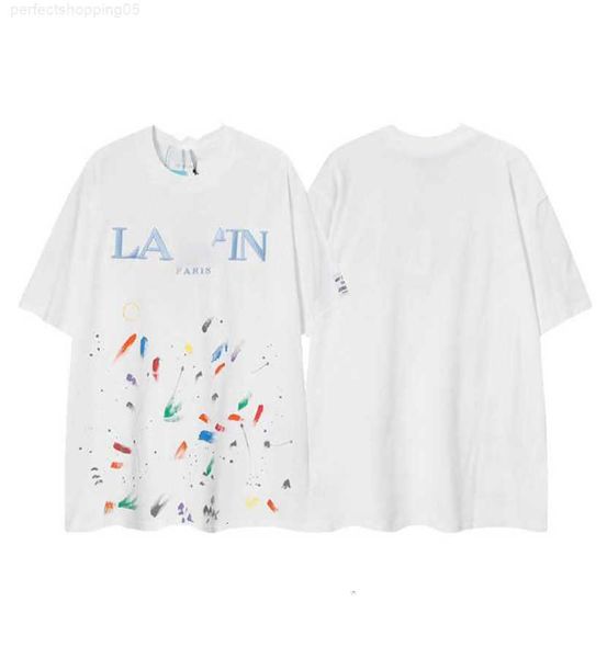 ss23 designer lanvins t shirt shorts fashion men's and women's beige speckle alphabet print trendy trend basic casual loose half s, White;black
ss23 designer lanvins t shirt shorts fashion men's and women's beige speckle alphabet print trendy trend basic casual loose half s, White;black
