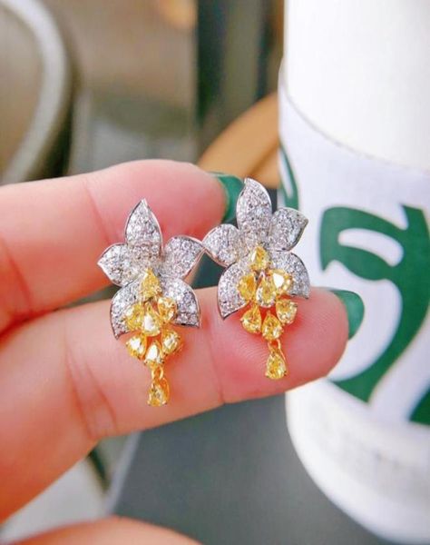 flower 925 sterling silver dangle earring lab z diamond party wedding drop earrings for women bridal charm jewelry gift62749774048375, Golden;silver
flower 925 sterling silver dangle earring lab z diamond party wedding drop earrings for women bridal charm jewelry gift62749774048375, Golden;silver