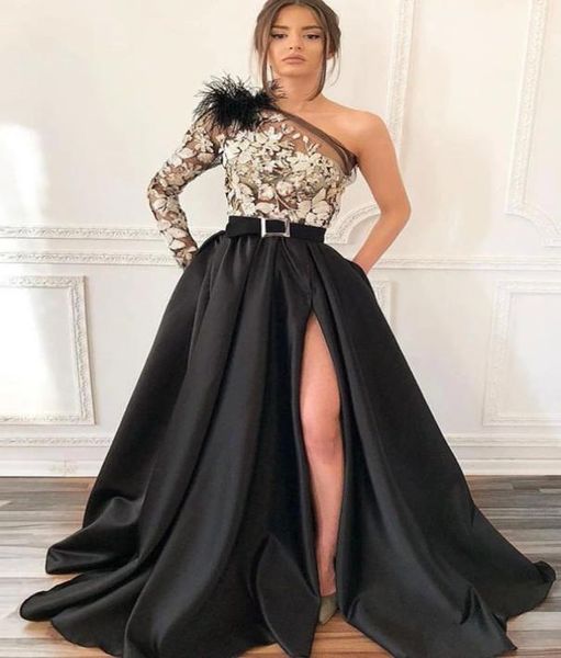 new fashion long prom dresses 2020 one shoulder floor length lace satin aline evening dresses party gowns robe de soriee vestidos5884475, Black
new fashion long prom dresses 2020 one shoulder floor length lace satin aline evening dresses party gowns robe de soriee vestidos5884475, Black
