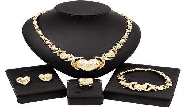 yulaili new 18k gold plated jewellery crystal xo heart shape necklace earrings bracelets ring bride wedding jewelry sets1607743, Black
yulaili new 18k gold plated jewellery crystal xo heart shape necklace earrings bracelets ring bride wedding jewelry sets1607743, Black