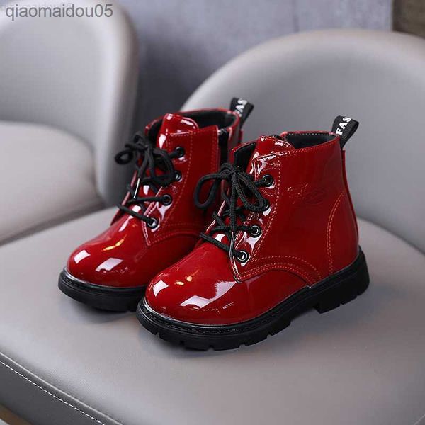 sneakers winter pu leather girls' boots rubber sole flat with boys and children's boots fashion size 21-30 girls' baby boots, Black;red
sneakers winter pu leather girls' boots rubber sole flat with boys and children's boots fashion size 21-30 girls' baby boots, Black;red