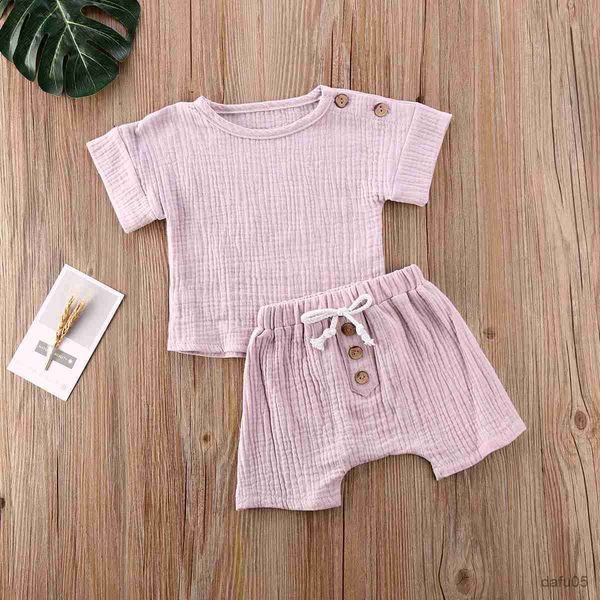 clothing sets baby summer cotton clothing sets infant baby girls solid clothes set short sleeve t-shirt shorts bottoms 2pcs outfits r230815, White
clothing sets baby summer cotton clothing sets infant baby girls solid clothes set short sleeve t-shirt shorts bottoms 2pcs outfits r230815, White