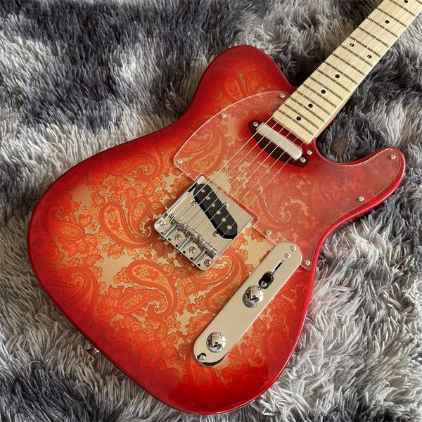 custom james burton trans red silver gold paisley flower electric guitar maple neck & fingerboard black dot inlay vintage tuners aryclic pic
custom james burton trans red silver gold paisley flower electric guitar maple neck & fingerboard black dot inlay vintage tuners aryclic pic