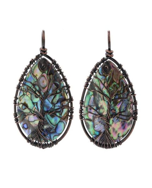 red copper wire wrapped tree of life teardrop pendant ocean paua natural abalone shell 5 pieces8803641, Silver
red copper wire wrapped tree of life teardrop pendant ocean paua natural abalone shell 5 pieces8803641, Silver
