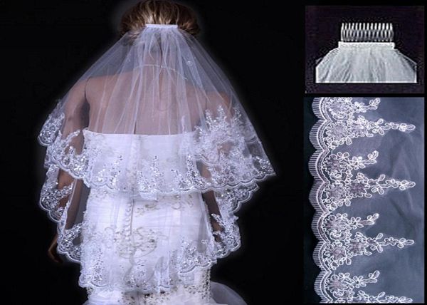 two layers white ivory wedding veil short tulle veils with comb 15m wedding accessories bridal veils with sequins4492419, Black
two layers white ivory wedding veil short tulle veils with comb 15m wedding accessories bridal veils with sequins4492419, Black