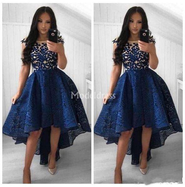 stylish lace homecoming dresses 2020 highlow sheer neck sleeveless formal prom party gowns appliques elegant cocktail dresses cus2069583, Blue;pink
stylish lace homecoming dresses 2020 highlow sheer neck sleeveless formal prom party gowns appliques elegant cocktail dresses cus2069583, Blue;pink