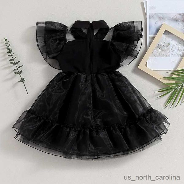 girl's dresses children girls costume fashion simple black flying sleeve turn down collar mesh princess dress casual kids clothes r2308, Red;yellow
girl's dresses children girls costume fashion simple black flying sleeve turn down collar mesh princess dress casual kids clothes r2308, Red;yellow
