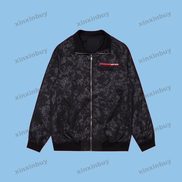 xinxinbuy men designer coat jacket camouflage metal triangle label long sleeve women gray black white khaki s-xl, Black;brown
xinxinbuy men designer coat jacket camouflage metal triangle label long sleeve women gray black white khaki s-xl, Black;brown