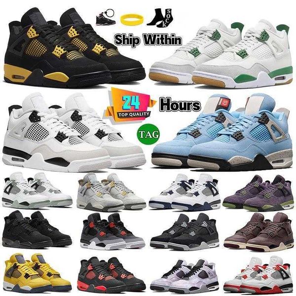 4 jumpman 4s designer shoes for men women og thunder university blue military black cat pine green infrared white oreo bred sport sneakers m
4 jumpman 4s designer shoes for men women og thunder university blue military black cat pine green infrared white oreo bred sport sneakers m
