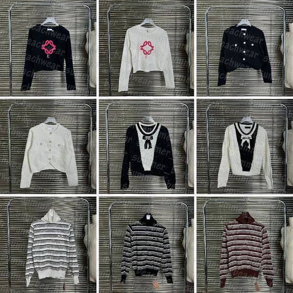 women designer knits letters embroidery knitted autumn winter knit pullover long sleeve pullovers, White
women designer knits letters embroidery knitted autumn winter knit pullover long sleeve pullovers, White