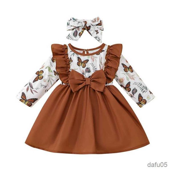 clothing sets infant dress set baby girls butterfly flower leaf print round neck long sleeve cutout bow headband children's clothing r2, White
clothing sets infant dress set baby girls butterfly flower leaf print round neck long sleeve cutout bow headband children's clothing r2, White