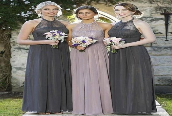 custom made dark gray chiffon long bridesmaid dresses beach garden romantic lace wedding guest dresses halter maid of honor gowns5927543, White;pink
custom made dark gray chiffon long bridesmaid dresses beach garden romantic lace wedding guest dresses halter maid of honor gowns5927543, White;pink