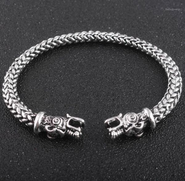 gothic viking norse dragon bracelet handmade opening vikings of midgard bangles twoheaded wolf bracelet for men accessories13277121, Black
gothic viking norse dragon bracelet handmade opening vikings of midgard bangles twoheaded wolf bracelet for men accessories13277121, Black