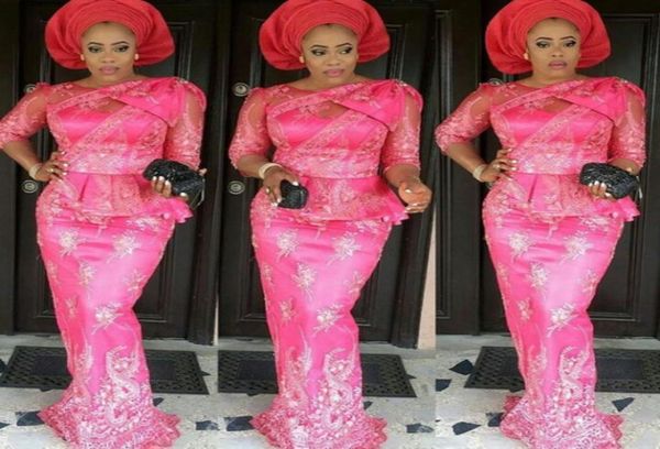 fushia aso ebi plus size evening dresses sheer neck half sleeves mermaid prom dress sweep train appliques peplum women dresses par4772880, Black;red
fushia aso ebi plus size evening dresses sheer neck half sleeves mermaid prom dress sweep train appliques peplum women dresses par4772880, Black;red
