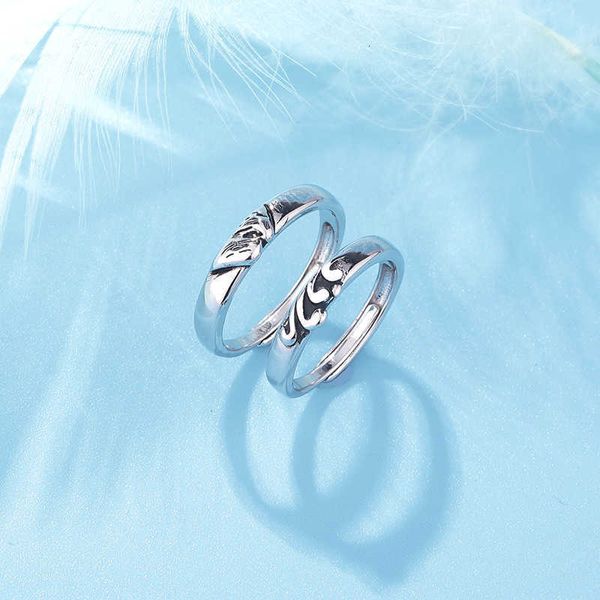 

Luxury Bvlgr top jewelry accessories designer woman sworn Couple Ring for Men and Women's Long Distance Love Gift Fashion Anti Thai Silver Open Pair Ring accessories