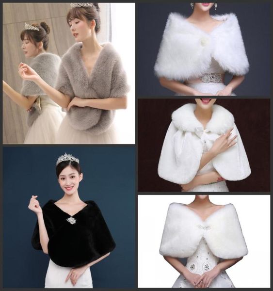 bridal warm fur shawl whiteblackgray wedding bolero wrap cape stole women jacket coat shrug for party dresses1506994, White
bridal warm fur shawl whiteblackgray wedding bolero wrap cape stole women jacket coat shrug for party dresses1506994, White