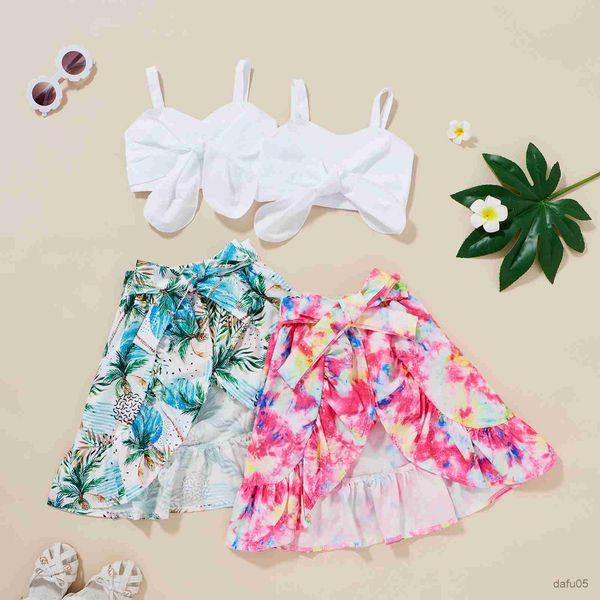 clothing sets 2-7y summer kids baby girls clothes set solid shoulder crop t-shirt flowers printed skirts outfit clothes r230815, White
clothing sets 2-7y summer kids baby girls clothes set solid shoulder crop t-shirt flowers printed skirts outfit clothes r230815, White