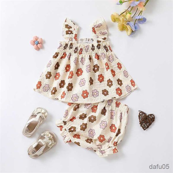 clothing sets 2pcs infant baby girls clothes sets flower print fly sleeve shirts elastic waist shorts clothing r230815, White
clothing sets 2pcs infant baby girls clothes sets flower print fly sleeve shirts elastic waist shorts clothing r230815, White