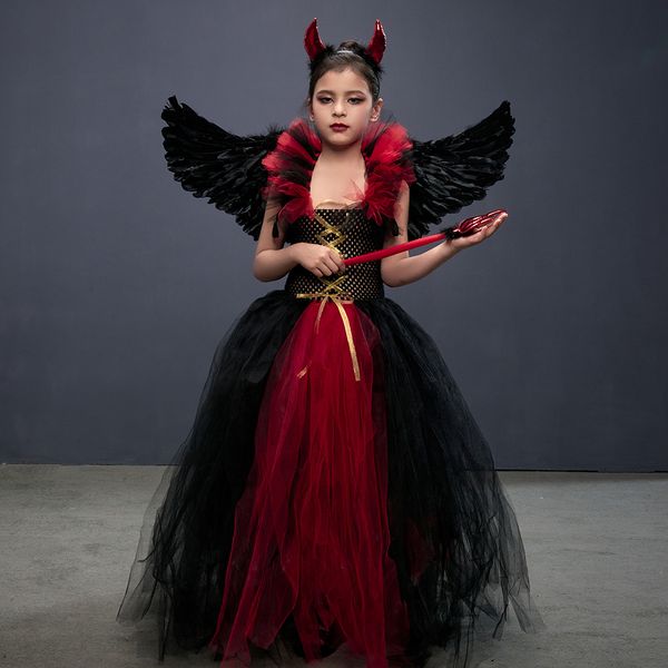 girl s dresses child royal costume set for girls halloween dress up party clothing kids gothic devil queen gown tutu with wing 230814, Red;yellow
girl s dresses child royal costume set for girls halloween dress up party clothing kids gothic devil queen gown tutu with wing 230814, Red;yellow