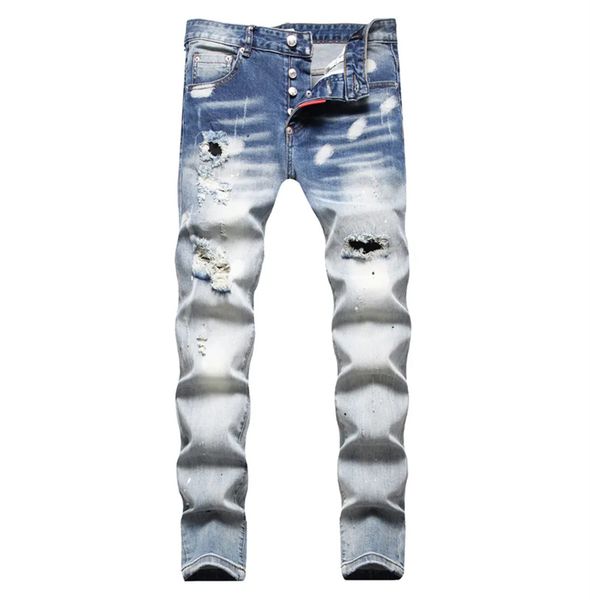 2023ss designer jeans clothing pants men women t shirts panther print army green destroyed mens slim denim straight biker skinny jean men 08, Blue
2023ss designer jeans clothing pants men women t shirts panther print army green destroyed mens slim denim straight biker skinny jean men 08, Blue