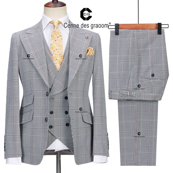 men s suits blazers cenne des graoom classic glen plaid 3 piece vintage men winter jacket vest pants tailor made business office wedding 230, White;black
men s suits blazers cenne des graoom classic glen plaid 3 piece vintage men winter jacket vest pants tailor made business office wedding 230, White;black