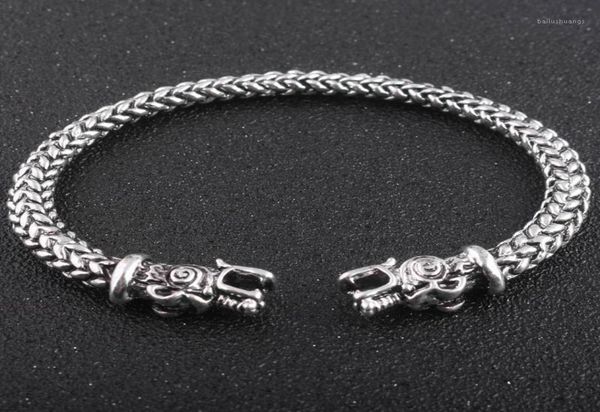 gothic viking norse dragon bracelet handmade opening vikings of midgard bangles twoheaded wolf bracelet for men accessories18650624, Black
gothic viking norse dragon bracelet handmade opening vikings of midgard bangles twoheaded wolf bracelet for men accessories18650624, Black