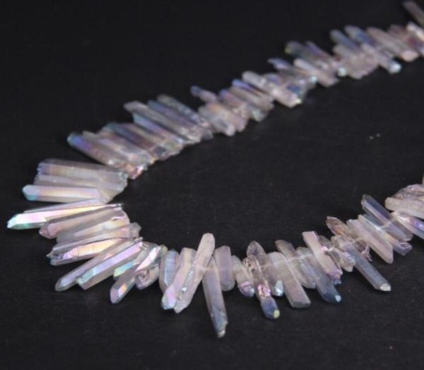 155quotstrand rainbow grey titanium raw crystal quartz drilled point loose beadscrystal stick pendants diy jewelry making 5048298, Black
155quotstrand rainbow grey titanium raw crystal quartz drilled point loose beadscrystal stick pendants diy jewelry making 5048298, Black