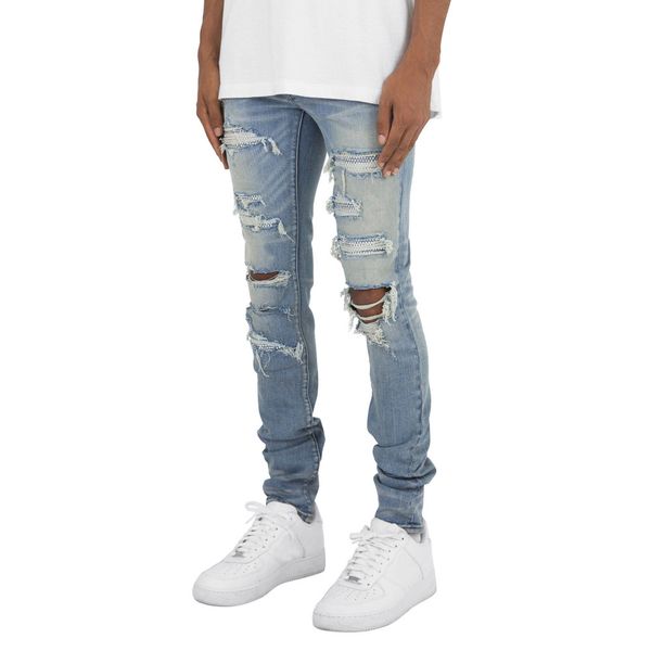 men's jeans fall new europe and the united states men's jeans fashion cross-border foreign trade style hole stretch jeans slim, Blue
men's jeans fall new europe and the united states men's jeans fashion cross-border foreign trade style hole stretch jeans slim, Blue
