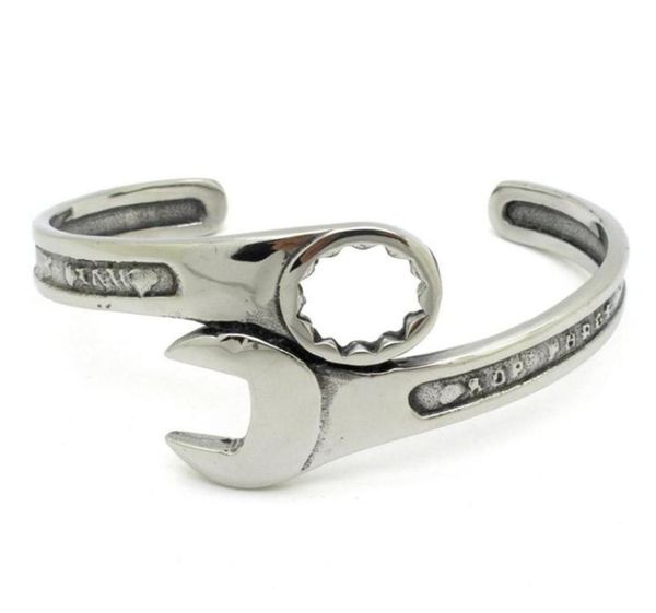 fashion silver tone metals tools wrench bangle stainless steel biker bracelet unique designer band jewelry bb02209b5263026, Golden;silver
fashion silver tone metals tools wrench bangle stainless steel biker bracelet unique designer band jewelry bb02209b5263026, Golden;silver