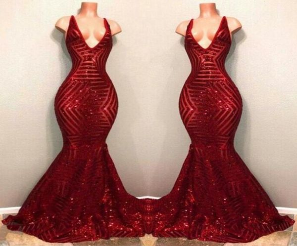 red bling bling sequined prom party dresses sleeveless mermaid plunging v neck black girl african celebrity dresses evening gowns7825483
red bling bling sequined prom party dresses sleeveless mermaid plunging v neck black girl african celebrity dresses evening gowns7825483
