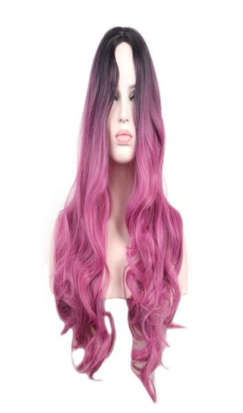woodfestival dark roots blue ombre wig pink long synthetic wigs for women heat resistant wavy cosplay hair9750891, Black
woodfestival dark roots blue ombre wig pink long synthetic wigs for women heat resistant wavy cosplay hair9750891, Black